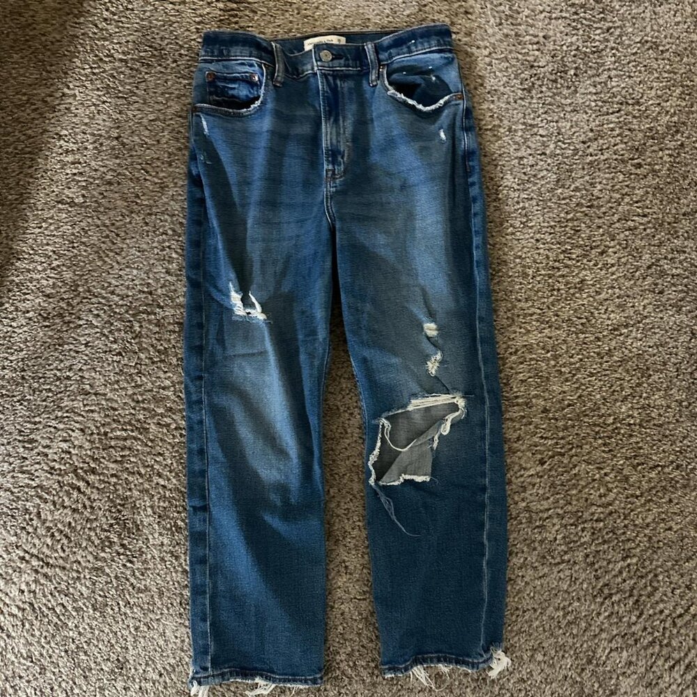 Abercrombie Curve Love Ankle Straight Jeans